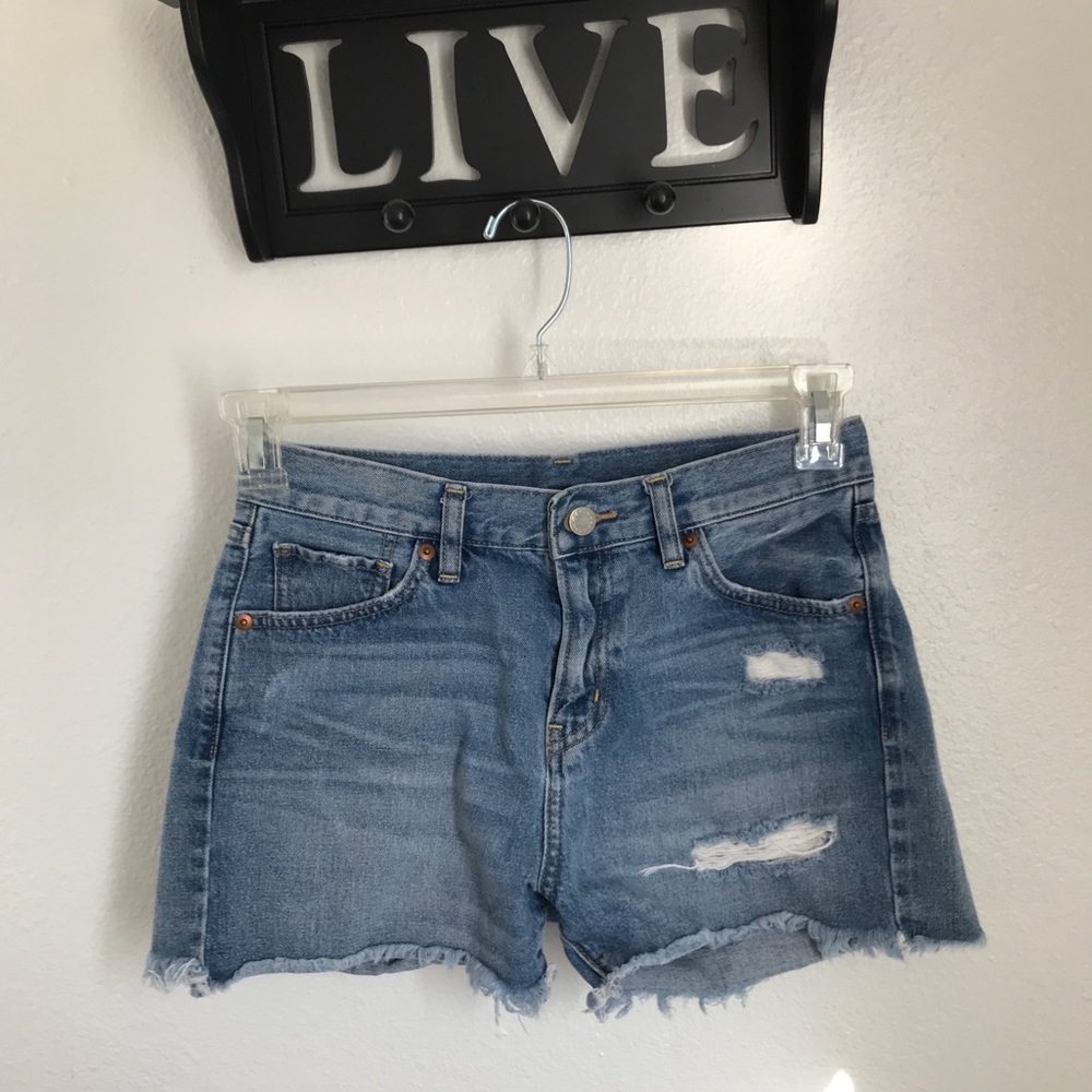 Uniqlo denim shorts